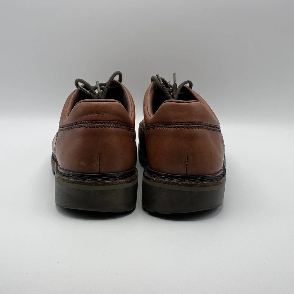 Mephisto Sherpa's Oxford Shoes Mens 9 Brown Leather Made in France Lug Sole